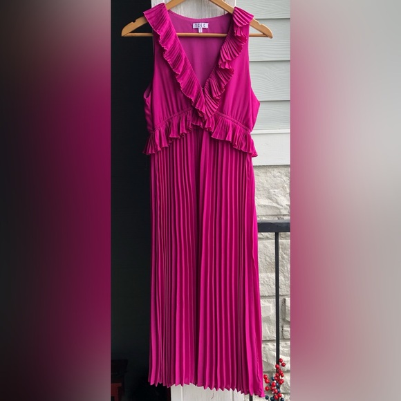 TCEC Pink Ruffle Maxi Dress - Picture 11 of 12